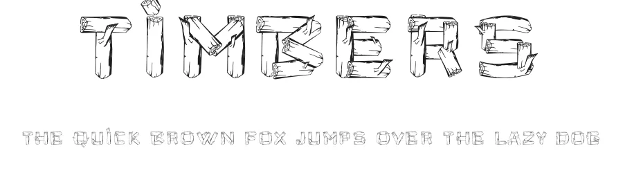 Timbers by MEHMET ABACI — Display Font