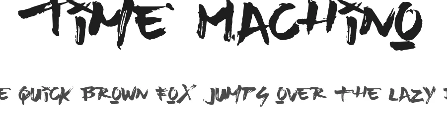 Time Machino by Leonard Posavec — Display Font