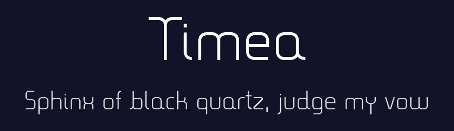 Timea — Display Font — thumbnail 2