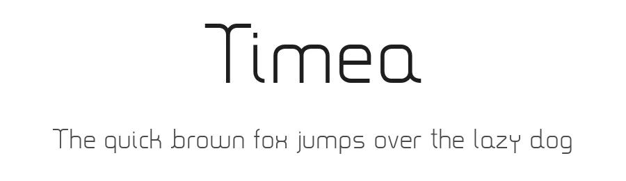 Timea — Display Font