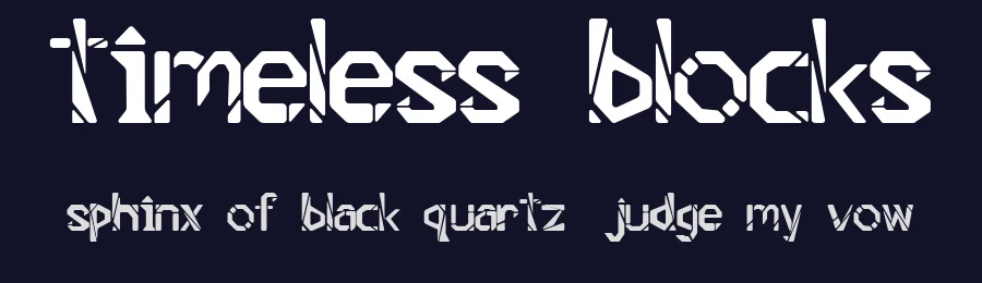 Timeless Blocks by Courtney Babchyck — Display Font — thumbnail 2