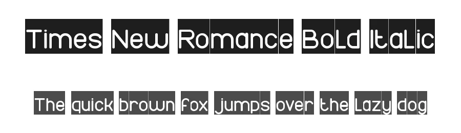 Times New Romance Bold Italic by http://www.dafont.com/wino-s-kadir.d2209 — Display Font