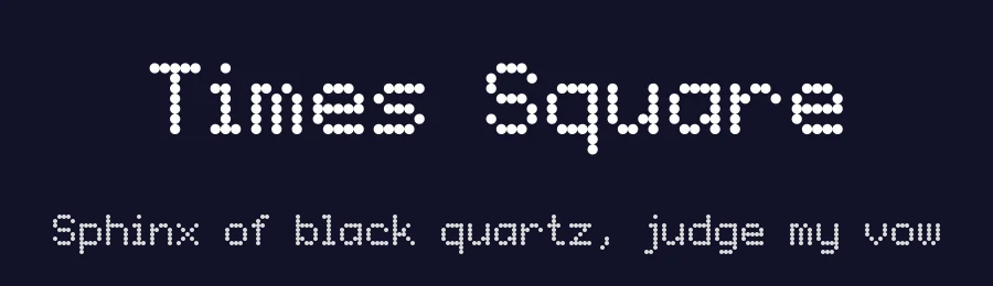 Times Square — Display Font — thumbnail 2