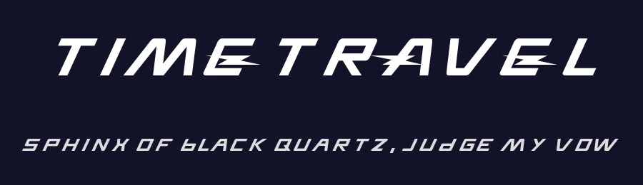 TIMETRAVEL — Display Font — thumbnail 2
