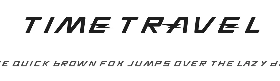 TIMETRAVEL — Display Font