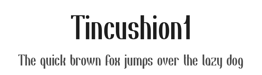 Tincushion1 by Eriador - Gunny — Display Font