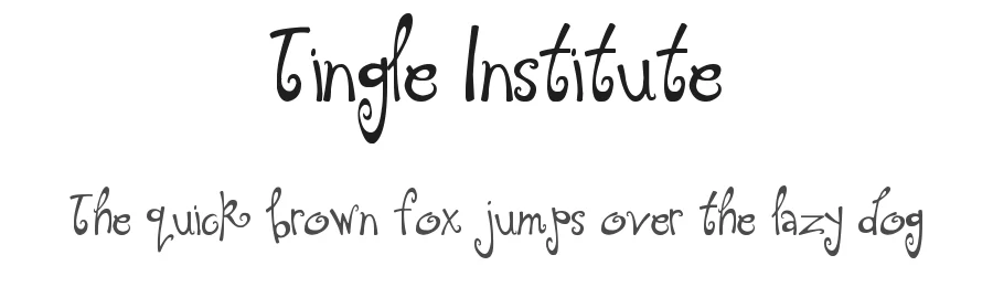 Tingle Institute — Display Font