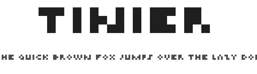 Tinier — Display Font