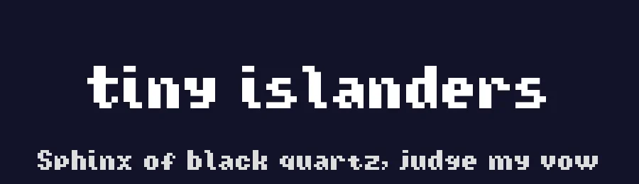 Tiny Islanders — Display Font — thumbnail 2