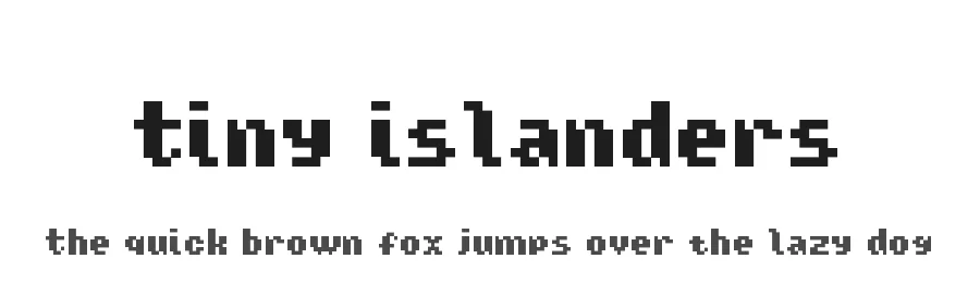 Tiny Islanders — Display Font