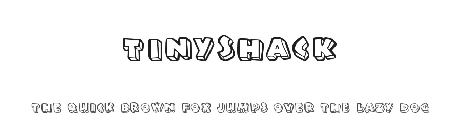 TinyShack by Max Infeld — Display Font