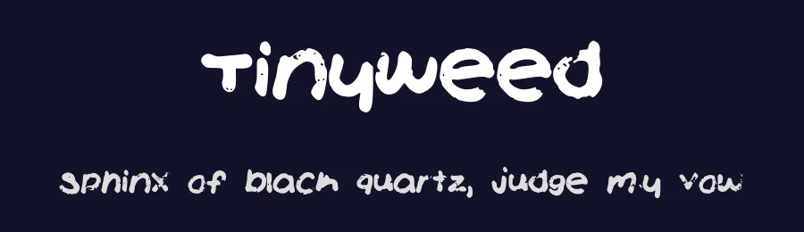 TinyWeed — Display Font — thumbnail 2