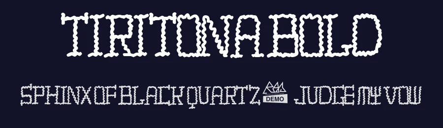 TIRITONA BOLD — Display Font — thumbnail 2
