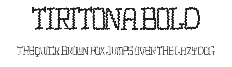 TIRITONA BOLD — Display Font