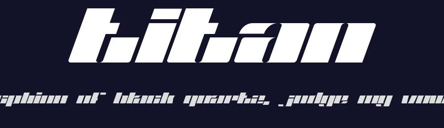 Titan by onezero — Display Font — thumbnail 2