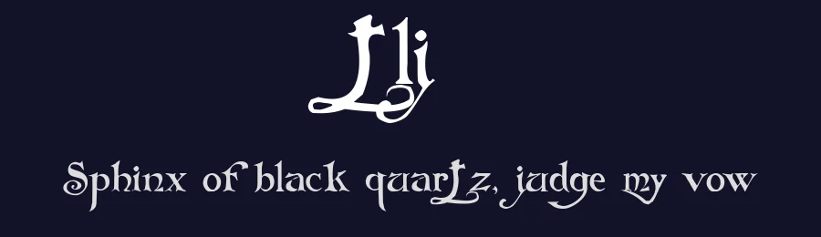 tlj — Display Font — thumbnail 2