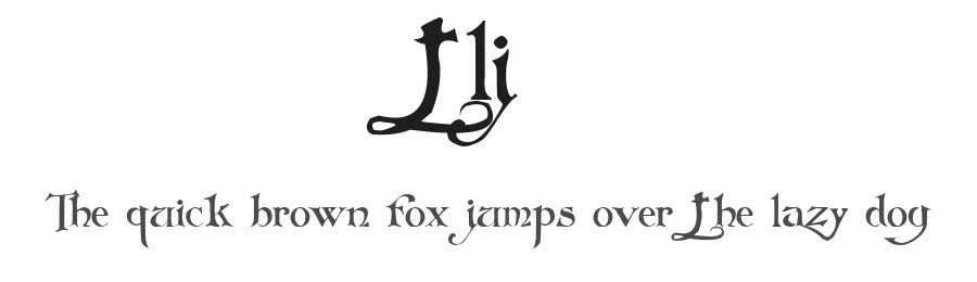 tlj — Display Font