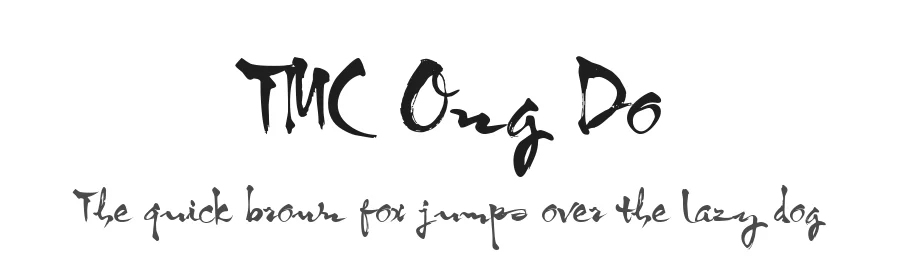 TMC Ong Do — Display Font
