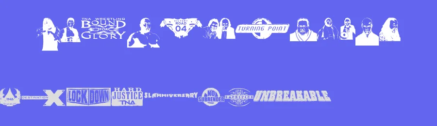 TNA Bound for Glory — Display Font — thumbnail 3