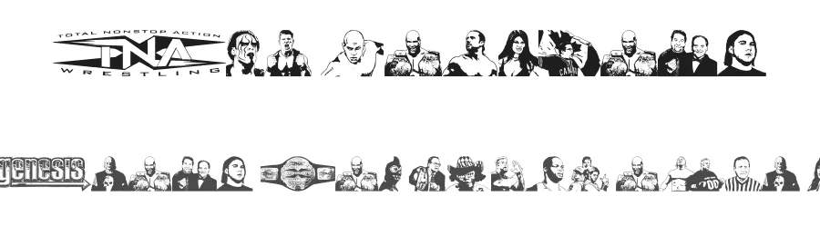 TNA Lockdown — Display Font