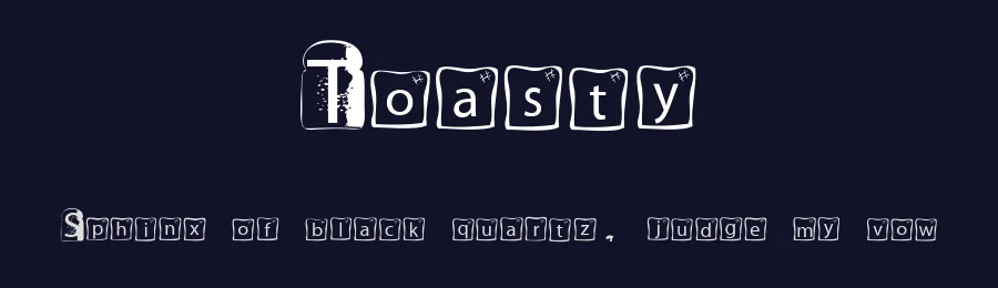 Toasty by Zandt Lavish — Display Font — thumbnail 2