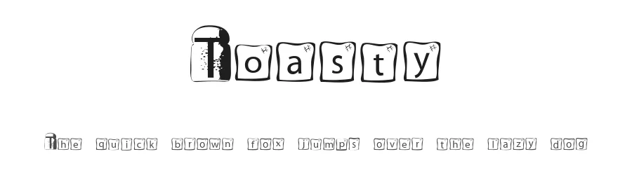 Toasty by Zandt Lavish — Display Font