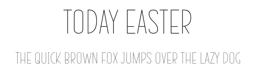 Today Easter by Muhammad Sirojuddin — Display Font