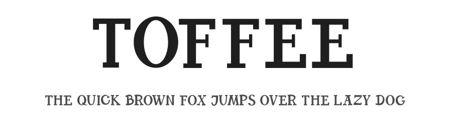 TOFFEE by Fahri Rizal — Display Font