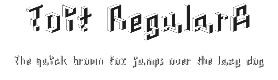 Toit RegularA — Display Font