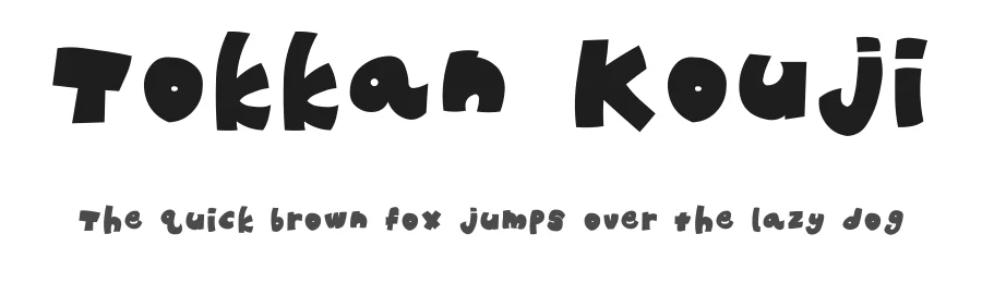 Tokkan Kouji — Display Font