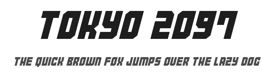 Tokyo 2097 — Display Font