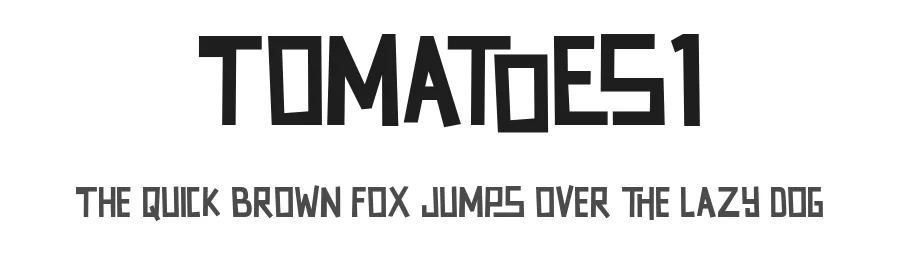 Tomatoes1 by Rudhi Sasmito β Display Font