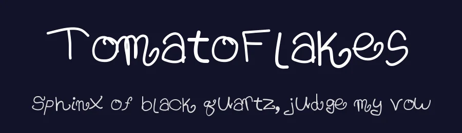 TomatoFlakes — Display Font — thumbnail 2