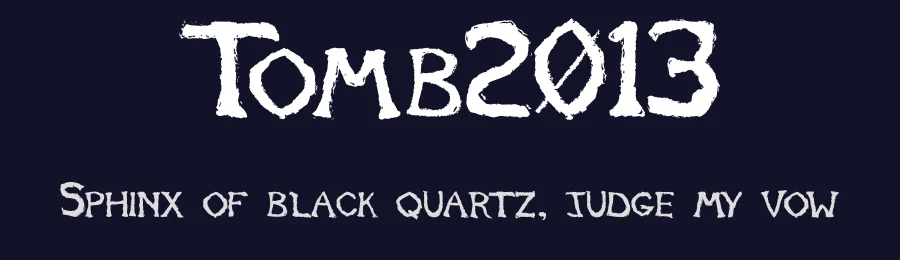 Tomb2013 — Display Font — thumbnail 2