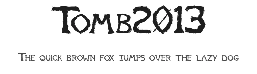Tomb2013 β Display Font