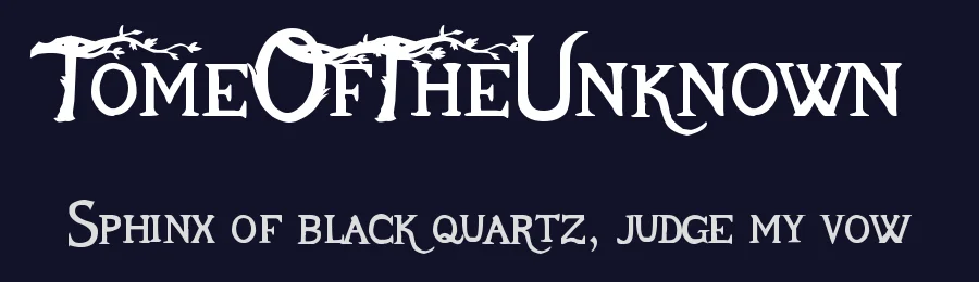 TomeOfTheUnknown — Display Font — thumbnail 2