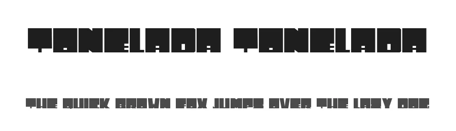Tonelada Tonelada β Display Font