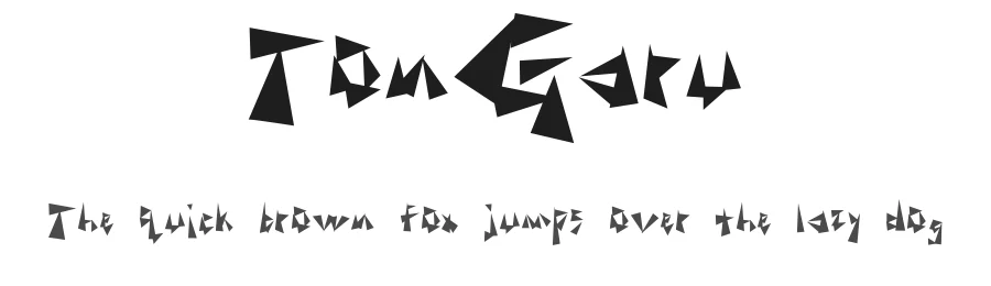 TonGaru β Display Font