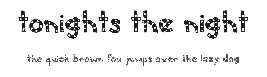 Tonights the Night β Display Font