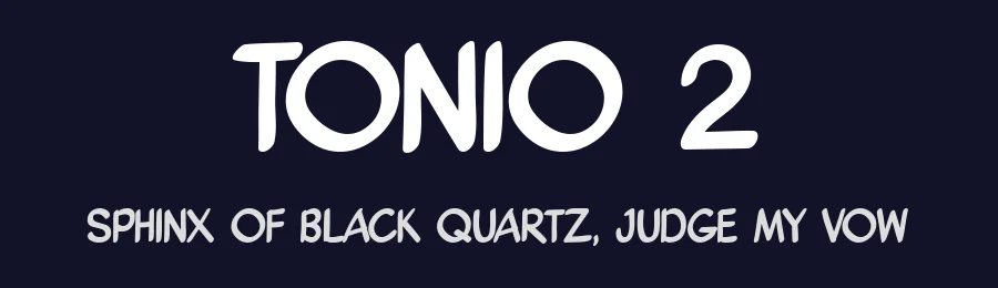 TONIO 2 — Display Font — thumbnail 2