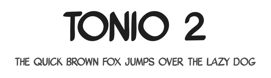 TONIO 2 β Display Font