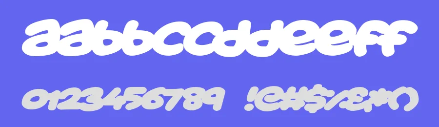 Toon Balloon Italic — Display Font — thumbnail 3