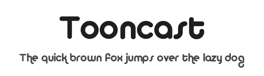 Tooncast — Display Font