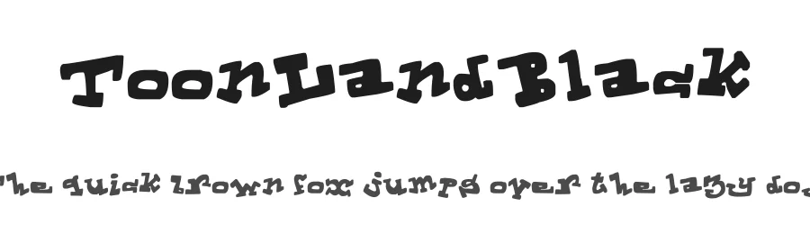 ToonLandBlack — Display Font