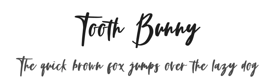 Tooth Bunny by Lalan Farlan — Display Font