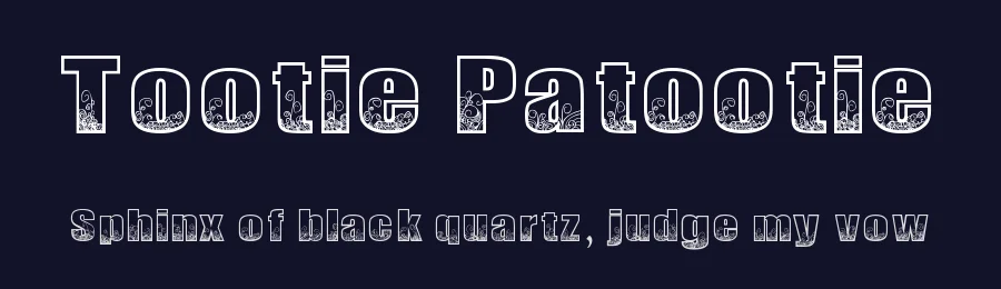 Tootie Patootie — Display Font — thumbnail 2