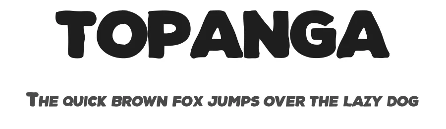 TOPANGA by Arendxstudio — Display Font