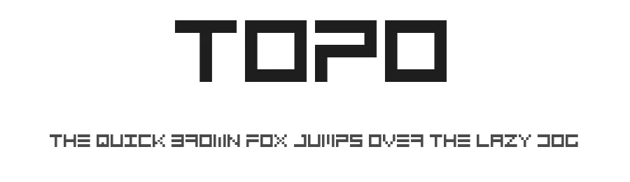 Topo — Display Font