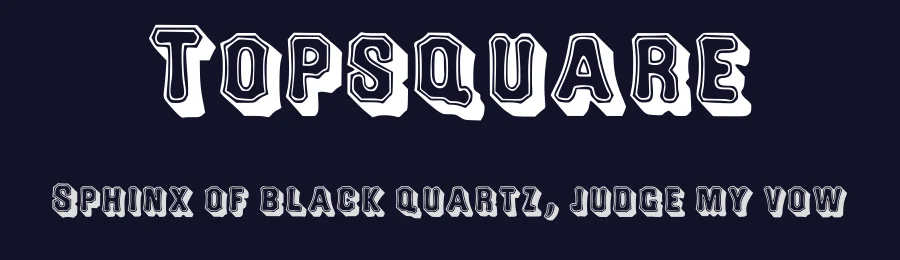 Topsquare — Display Font — thumbnail 2