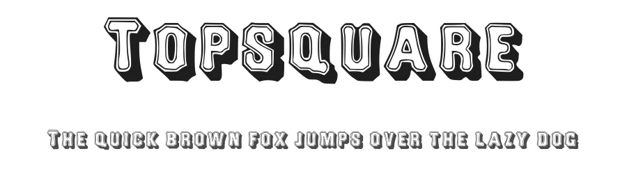 Topsquare — Display Font